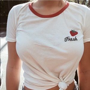 Truly madly deeply fresh ringer tee UO